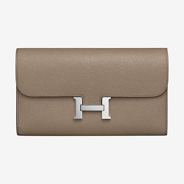 HERMES エルメススーパーコピー コンスタンスロング 長財布グリアスファルトS金具 9032701